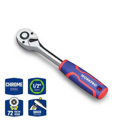 WORKPRO 1/2-Inch Drive Ratchet Handle