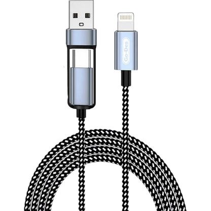 2-in-1 Lightning to USB-A and USB-C Cable 1m GD-UC583