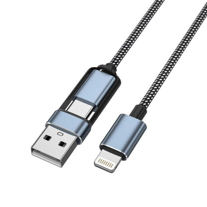 2-in-1 Lightning to USB-A and USB-C Cable 1m GD-UC583