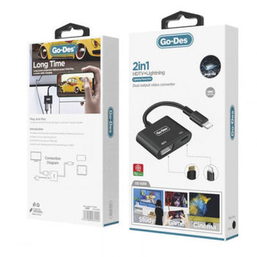 2-in-1 HDTV & Lightning Dual Output Video Converter GD-8285