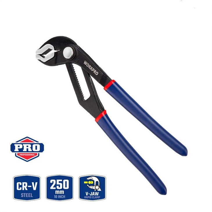 250mm (10") Quick-Adjust V-Jaw Water Pump Pliers