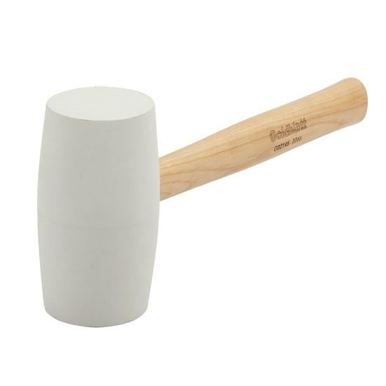 32oz. Hickory Handle White Rubber Mallet Goldblatt