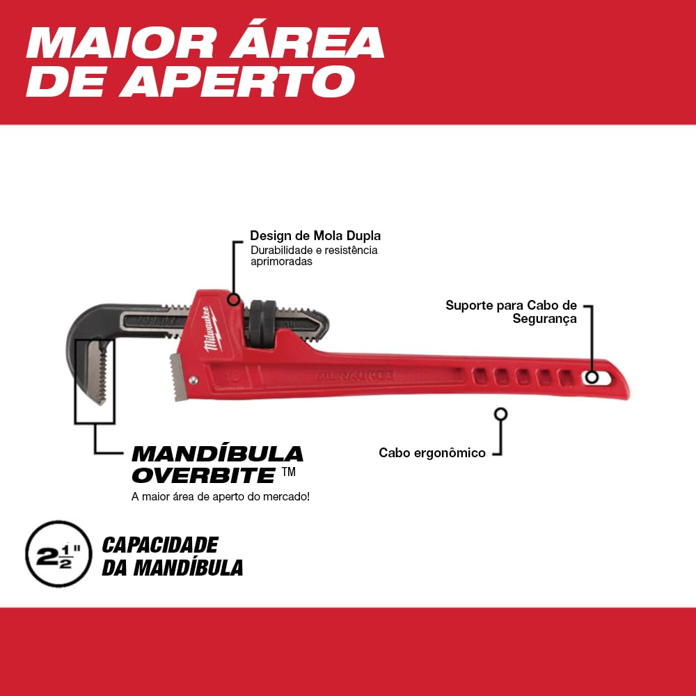 Milwaukee 12″ Steel Pipe Wrench