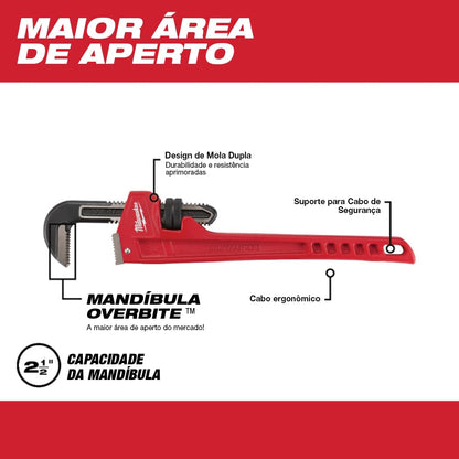 Milwaukee 12″ Steel Pipe Wrench