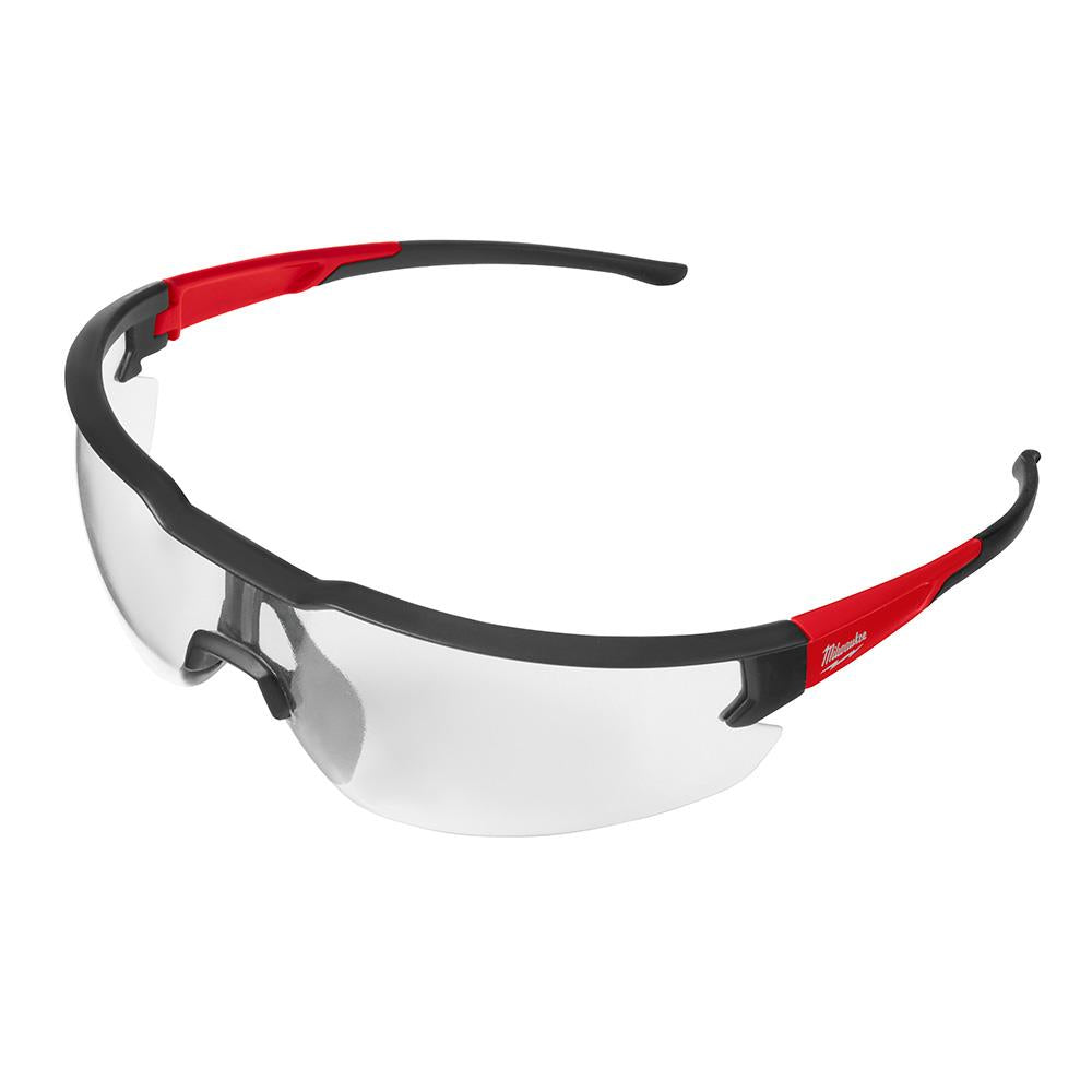 Milwaukee Safety Glasses with Clear Anti-Scratch Lenses (Polybag)