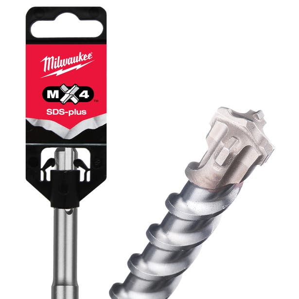 Milwaukee SDS-Plus MX4 4-Cutter Hammer Drill Bit 6mm x 110mm