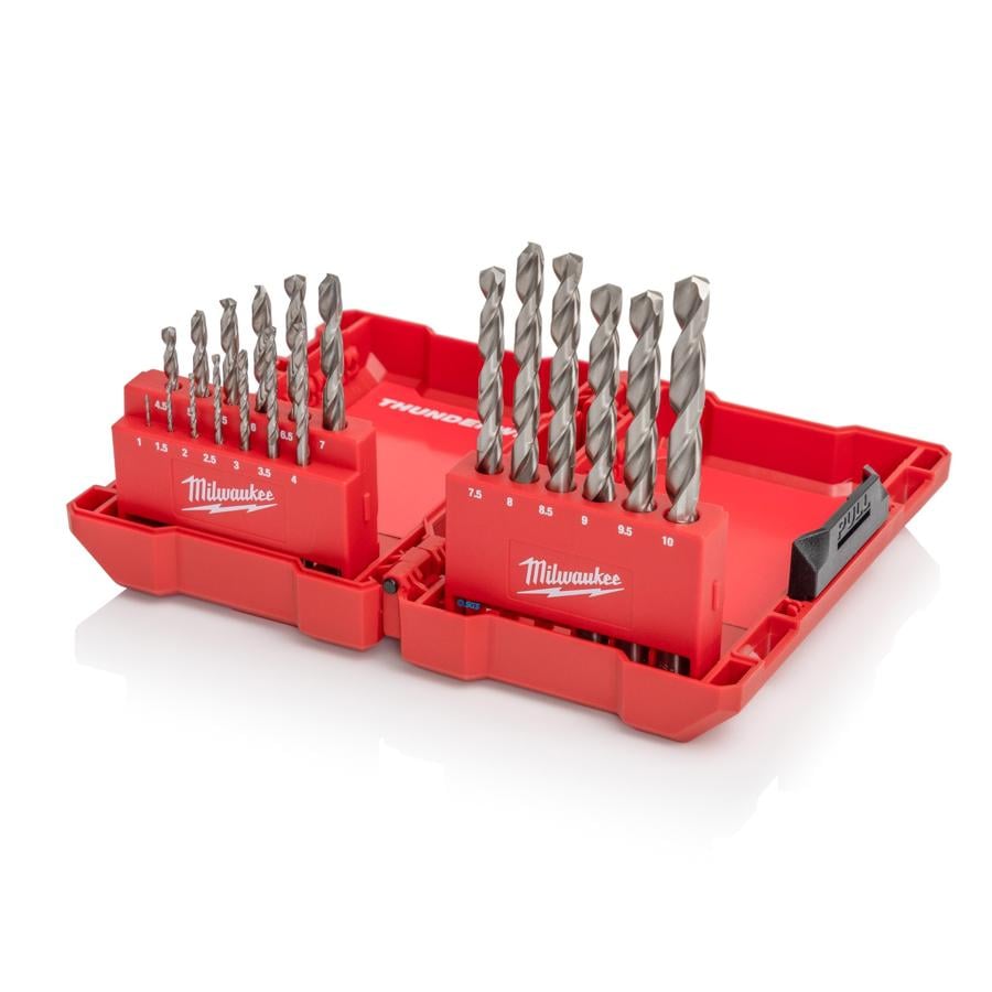 Milwaukee HSS-G Thunderweb Metal Drill Bit Set - 19 Pieces