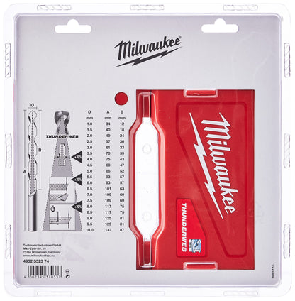 Milwaukee HSS-G Thunderweb Metal Drill Bit Set - 19 Pieces