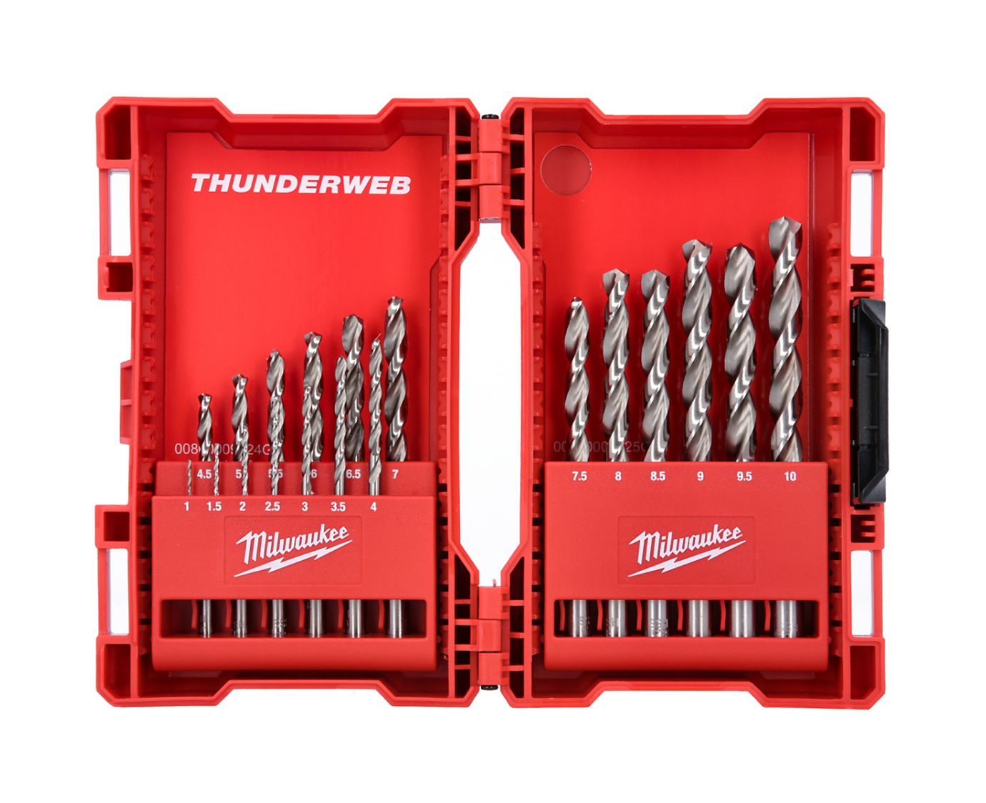 Milwaukee HSS-G Thunderweb Metal Drill Bit Set - 19 Pieces