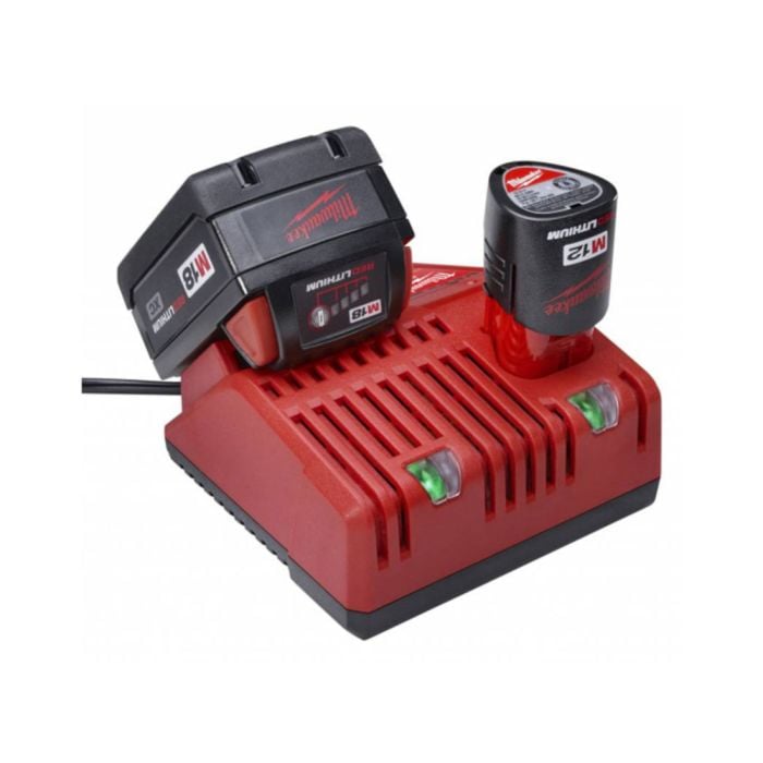 شاحن Milwaukee M12-18C يشحن ال 12 وال 18 فولت لجميع بطاريات Milwaukee 