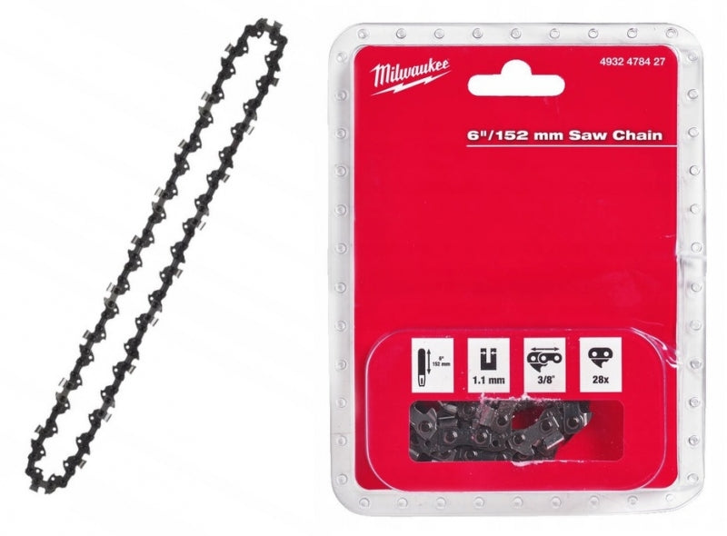 Milwaukee 6″ Saw Chain 3/8″ x 1.1 mm for M12 FHS