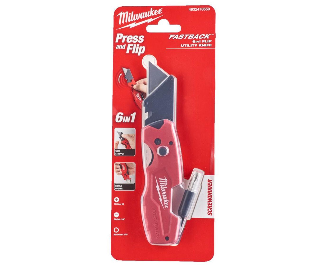 Milwaukee FASTBACK™ 6-in-1 Utility Knife