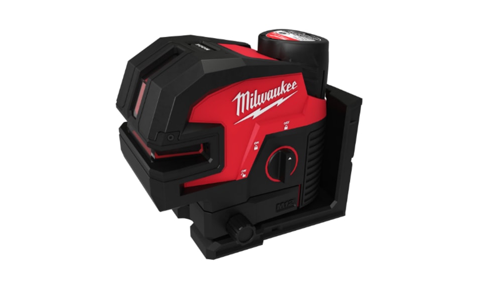 ليزر Milwaukee M12™ 12V الأخضر المتقاطع مع 4 نقاط