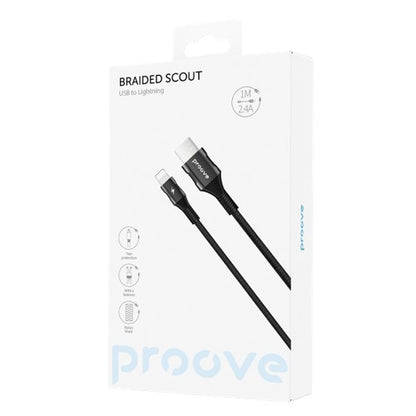 كابل Proove Braided Scout Lightning بقوة 2.4 أمبير (1 متر)