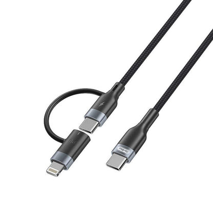 USB-C to USB-C + Lightning 2-in-1 Cable 1 Meter PD 20W GD-UC586