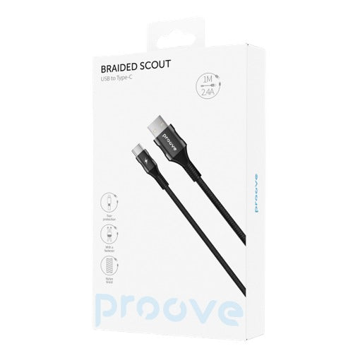 كابل Proove Braided Scout Type-C 2.4A  - (1متر)