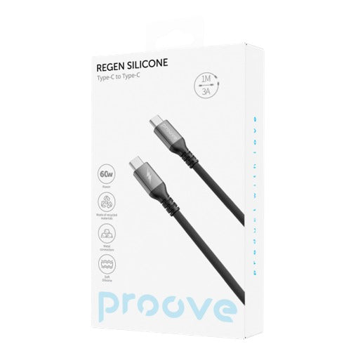 كابل Proove ReGen Silicone Type-C إلى Type-C بقوة 60 واط (1 متر)