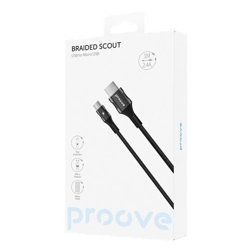 كابل Proove Braided Scout Micro USB 2.4A (1 متر)