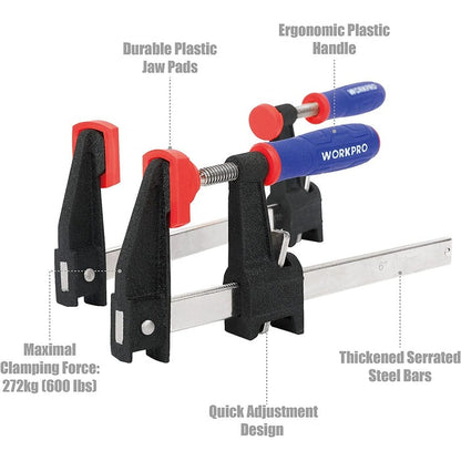 6-Inch F-Clamp with Wooden Handle