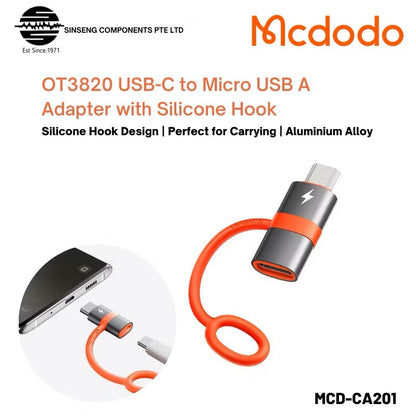 محول Mcdodo OTG USB-C إلى Micro USB OT-3820