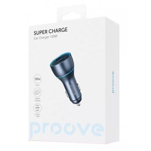 Car Charger Proove Super Charge 130W (2 Type-C + USB)