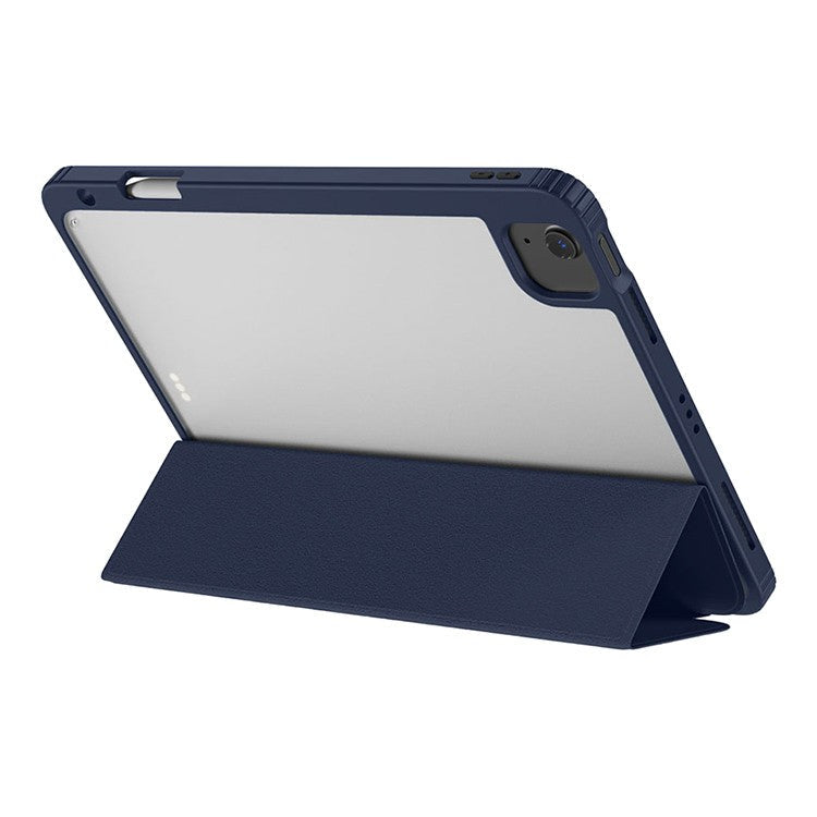 حافظة BLUEO B29 iPad APE مع غلاف جلدي لجهاز iPad Pro 12.9 (2020/2021/2022)/iPad Air 13 (2024) - أزرق داكن