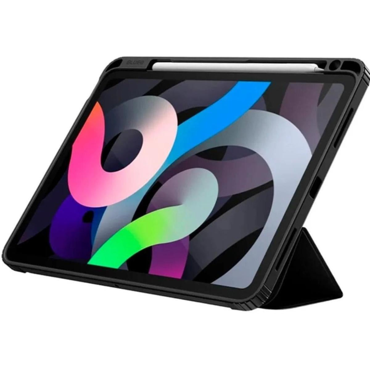 حافظة BLUEO B29 iPad APE مع غلاف جلدي لجهاز iPad 10.9 (2022) - أسود