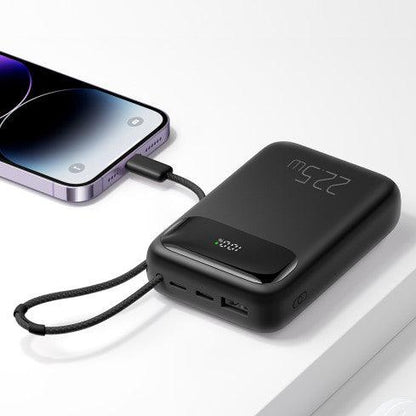 Mcdodo Power Bank 10000mAh with Charging Cable Lightning - Black MC-325