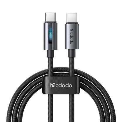 كابل شحن وبيانات USB-C إلى USB-C بقوة 100 واط بطول 1.2 متر من Mcdodo Breathing Light CA-5740