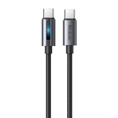 كابل شحن وبيانات USB-C إلى USB-C بقوة 100 واط بطول 1.2 متر من Mcdodo Breathing Light CA-5740