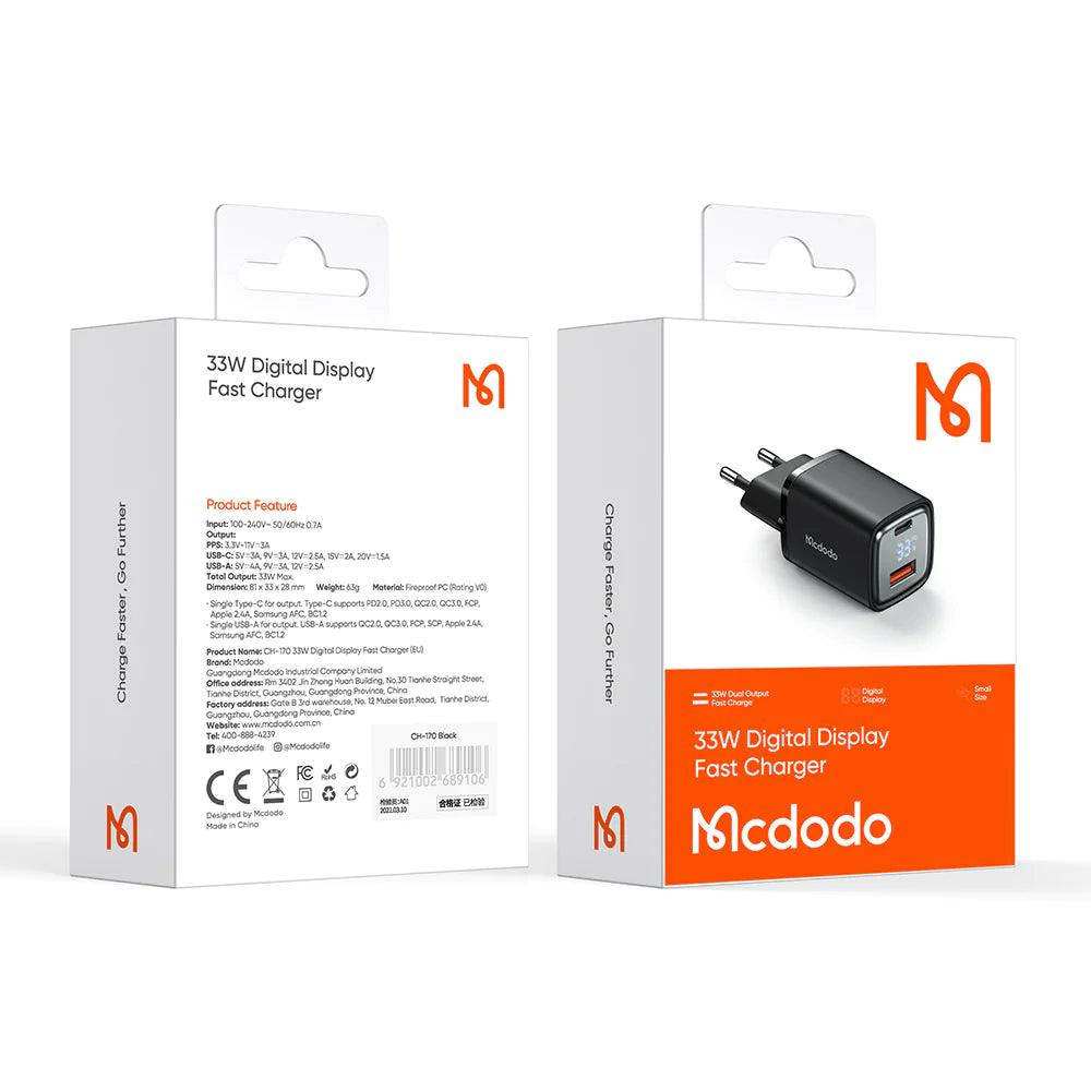 Mcdodo 33W Digital Display Fast Charger CH-1701