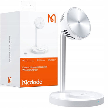 Mcdodo 2-in-1 Magnetic Wireless Charging Stand with Cooling Fan CH-2150 - White