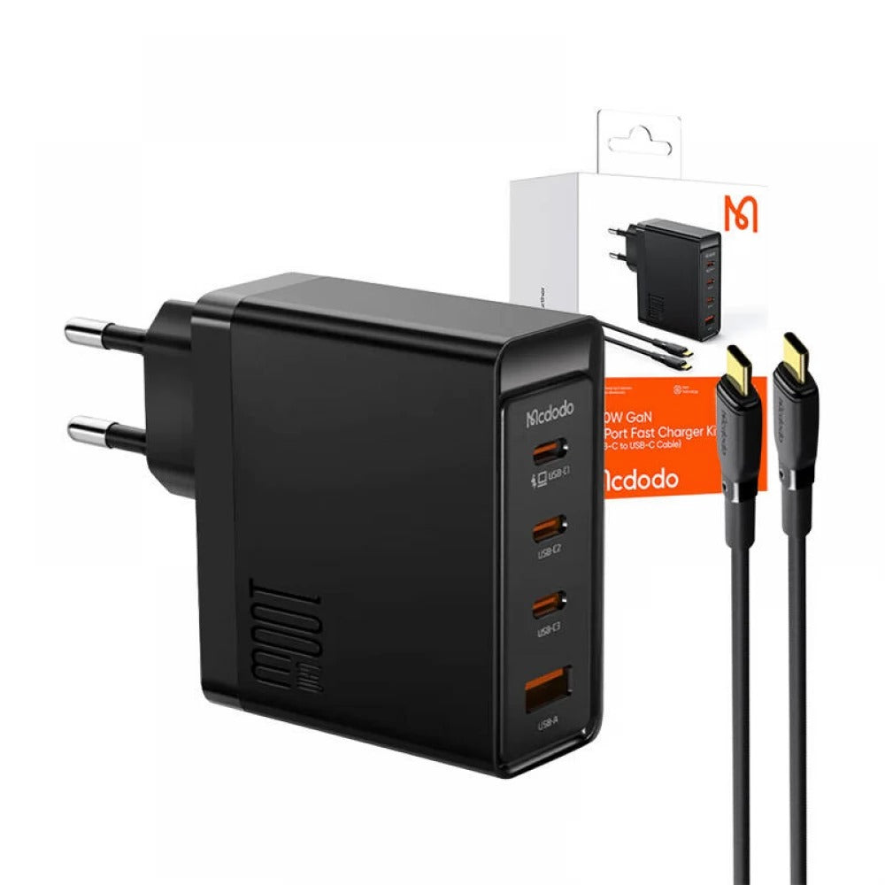 Mcdodo GaN 100W 3C+1A Charger with USB-C to USB-C Cable CH-5141