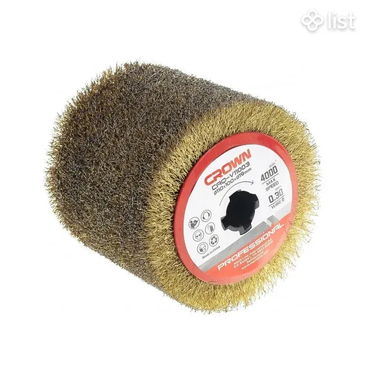 Circular Brush with Metal Core and Brass Coated Steel Wire