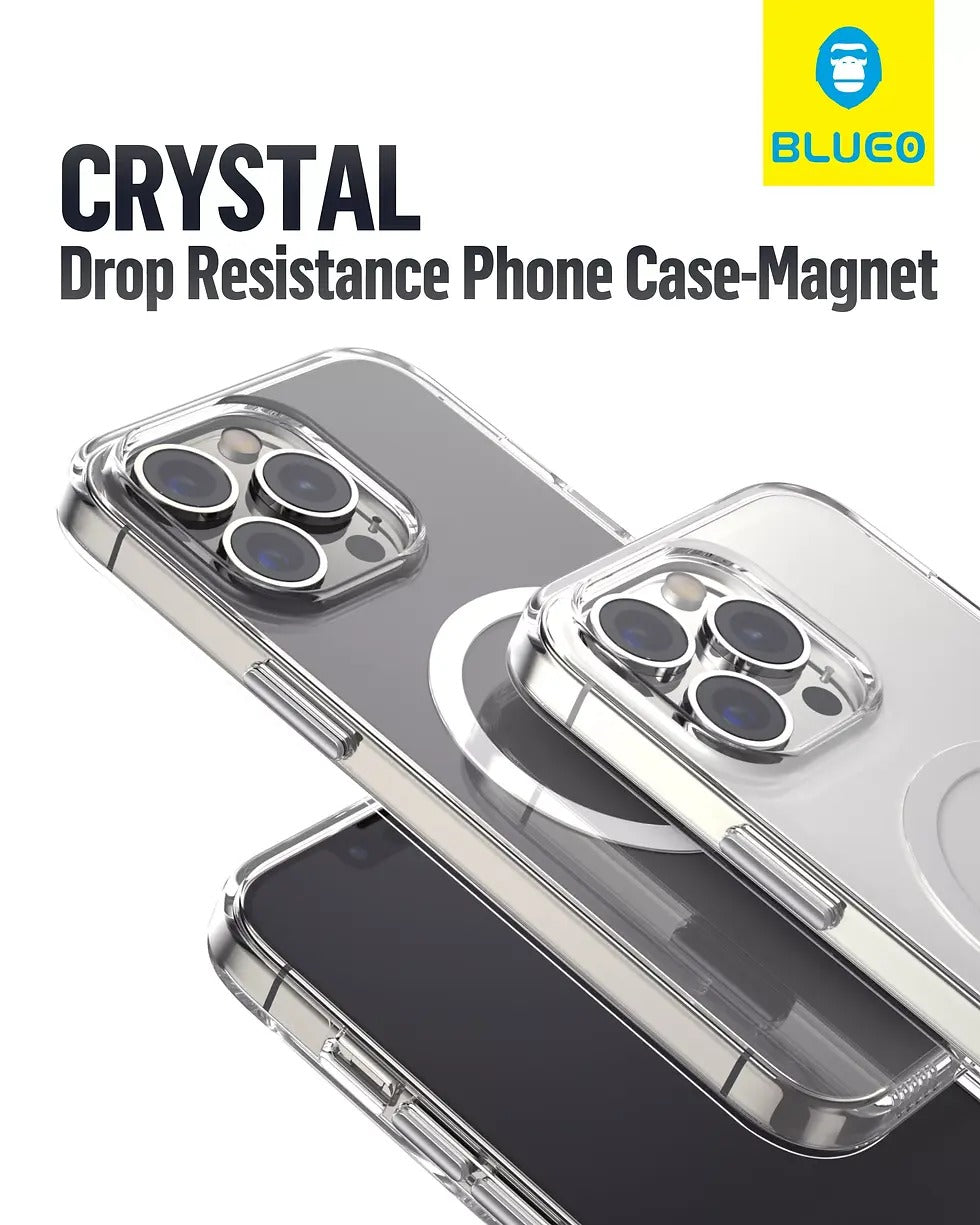 BLUEO B37 Crystal+ Drop Resistance Phone Case for iPhone 16 Pro Max (6.9″) - No Magnetic