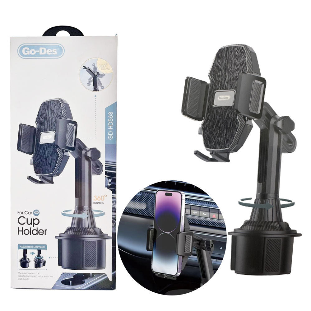 2-in-1 Car Phone Holder and Cup Holder GD-HD568