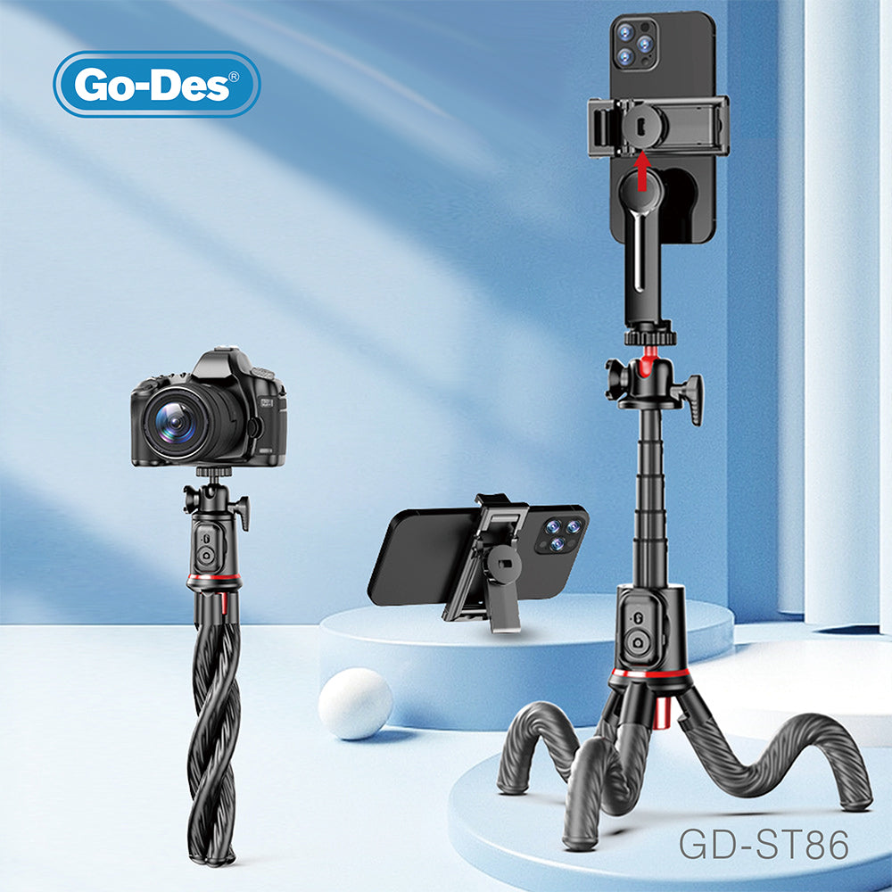 Mini Flexible Smartphone Octopus Vlog Video Tripod GD-ST86