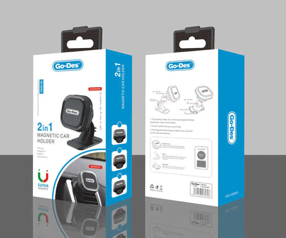 2-in-1 Magnetic Car Holder GD-HD681