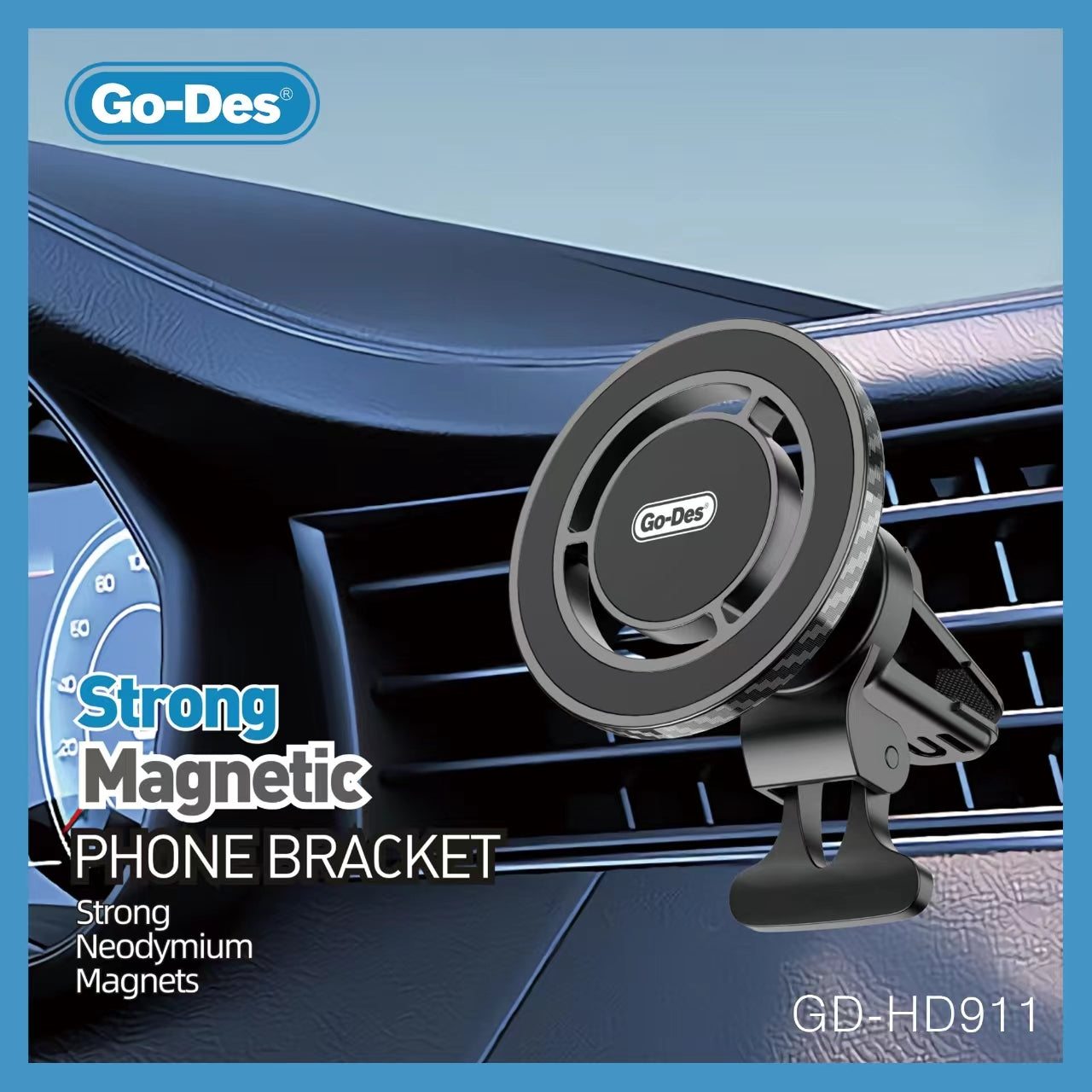 Foldable Strong Magnetic Mobile Car Phone Holder GD-HD911