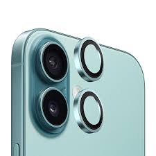 BLUEO NPB28 Original Metal Frame Lens Protector Glass (2 pcs/package) for iPhone 16/16 Plus - Green