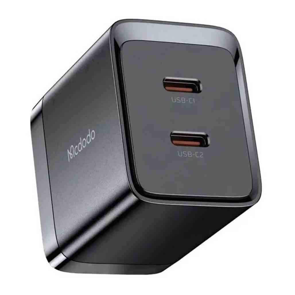 شاحن Mcdodo 40W ثنائي USB-C GaN سريع CH-2501 - أسود