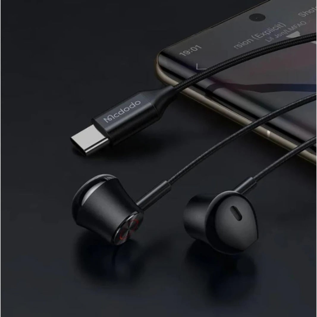 Mcdodo Digital Earphone for Type-C - Black HP-4070