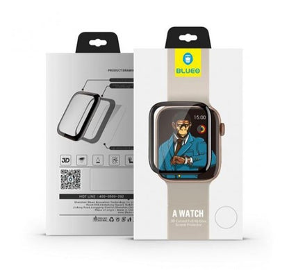 BLUEO PB3 HD High Molecule Shock-Resistant Screen Protector for Apple Watch S1/2/3 38MM - Black