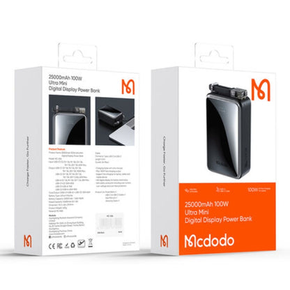 Mcdodo 25000mAh Power Bank 2C+1A 100W MC-0561