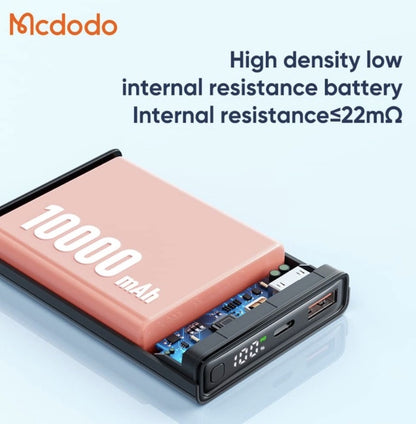 Mcdodo Power Bank 22.5W PD Digital Display 10,000mAh - Black MC-2940