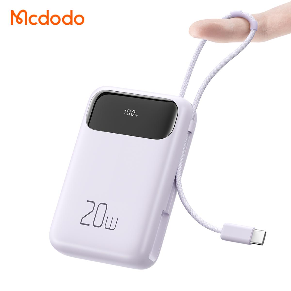 Mcdodo Power Bank 10000mAh with Charging Cable Type-C MC-324 - Purple