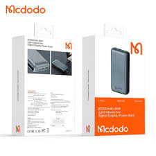 Mcdodo Power Bank 20,000mAh 2A+1C 65W MC-4460 - Black