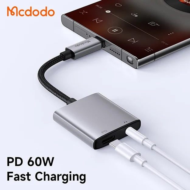 Mcdodo 2-in-1 USB-C to USB-C & 3.5mm Audio Adapter CA-5050