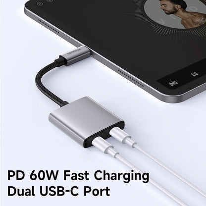 Mcdodo 2-in-1 USB-C to Dual USB-C Audio Adapter CA-5570