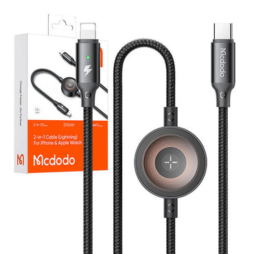 Mcdodo 2-in-1 USB-C to Lightning + Apple Watch Wireless Charger 36W 1.5M CA-5680